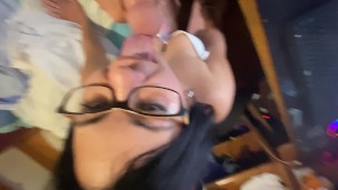 mira como le lleno la boca a esta ESPAÑOLA