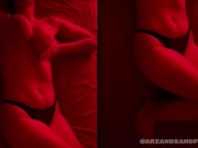 Playing with my big natural tits, female masturbation, female orgasm, long beautiful moan, and cum 2/16