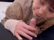 【個人撮影】エロチ〇ポから溢れるくらいの精子を女子大生の彼女はごっくんで飲み干しちゃう♡ gokkun cum in mouth 6/16