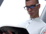 18videoz - Eva Barbie - Just watch him grab her hair and slam her face into his hard throbbing cock! 1/16