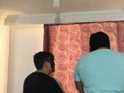 Hard sex with two masked men, he nails me hard and I suck cock 12/16