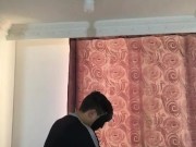 Hard sex with two masked men, he nails me hard and I suck cock 6/16