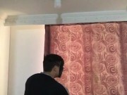 Hard sex with two masked men, he nails me hard and I suck cock 8/16