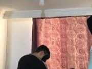 Hard sex with two masked men, he nails me hard and I suck cock 9/16