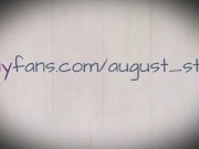 bouncing on 8 inch dildo until I cream 16/16