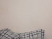 Solo masturbation with lotion and cum shot 14/16