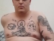 Solo masturbation with lotion and cum shot 7/16