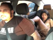 My stepuncle makes me masturbate in the uber walking around Medellín 10/16