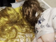 Having fun with a couple of cute dolls 14/16