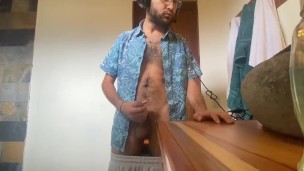 Watching and masturbating in Airbnb