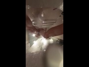 webcam under bath. girlfriend after sex in shower 12/16