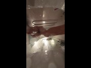 webcam under bath. girlfriend after sex in shower 2/16