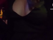 Showing her beautiful breasts in a pub 5/16