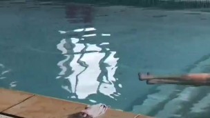 water wet pool see through bulge