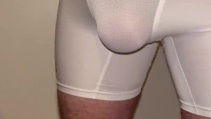Slapping HARD my BIG DICK & BALLS ** Heavy BALL Weights **