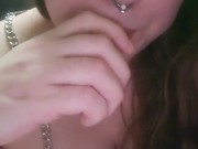 Cleavage and Vaping 💜 1/16