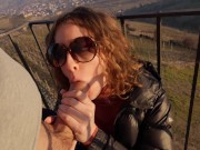 risky outdoor sex in puffy jacket 3/16