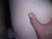 Big ass gets on her side to hit my cock hard, her vagina is tight and she gets wet with an orgamo💦 11/16