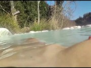 Come passare una giornata alle terme in Toscana con @almasol e guardoni ( Bagni di Petriolo) Siena 2/16