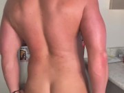 Hot buff guy makes big gym ASS jiggle TikTok 10/16