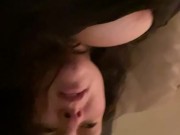 Trying to be quiet turns into a leg spasming orgasm