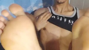 latino playing with his nice cock