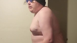 21 Year old Strips and Masturbates to almost completion