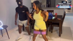 BBC gym trainer fucked a hotwife. English subtitles