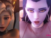 Lewd 3d animation bundle with Overwatch babes by Xordel 11/16