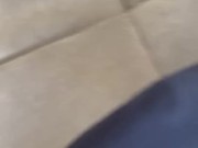 she plays with her feet and i end up cumming on her small tits 6/16