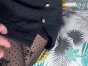 she is going to work with cum on her pantyhose 3/16