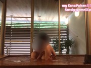 【個人撮影】貸切風呂でイチャイチャセックス❤️熟女おまんこに生ハメ中出し　素人/フェラチオ/日本人美人 2/16
