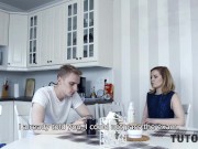 TUTOR4K. Student fails exam because of tutor and comes to her to fuck 4/16