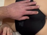 i wake her up to cum on her panties 1/16