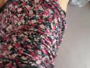 i join her in the bedroom to cum on her small breasts 2/16