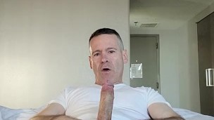 Cum on my arm and licking it up