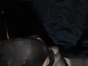 I sucked his dick at the glory hole until he came in my mouth