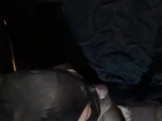 I sucked his dick at the glory hole until he came in my mouth