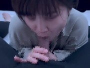 黒髪ショートカットの大学生が濃厚フェラ〇オで口内射精されて口から大量の精子が溢れだしちゃう♡ cum in mouth blowjob 11/16