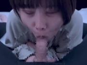 黒髪ショートカットの大学生が濃厚フェラ〇オで口内射精されて口から大量の精子が溢れだしちゃう♡ cum in mouth blowjob 4/16