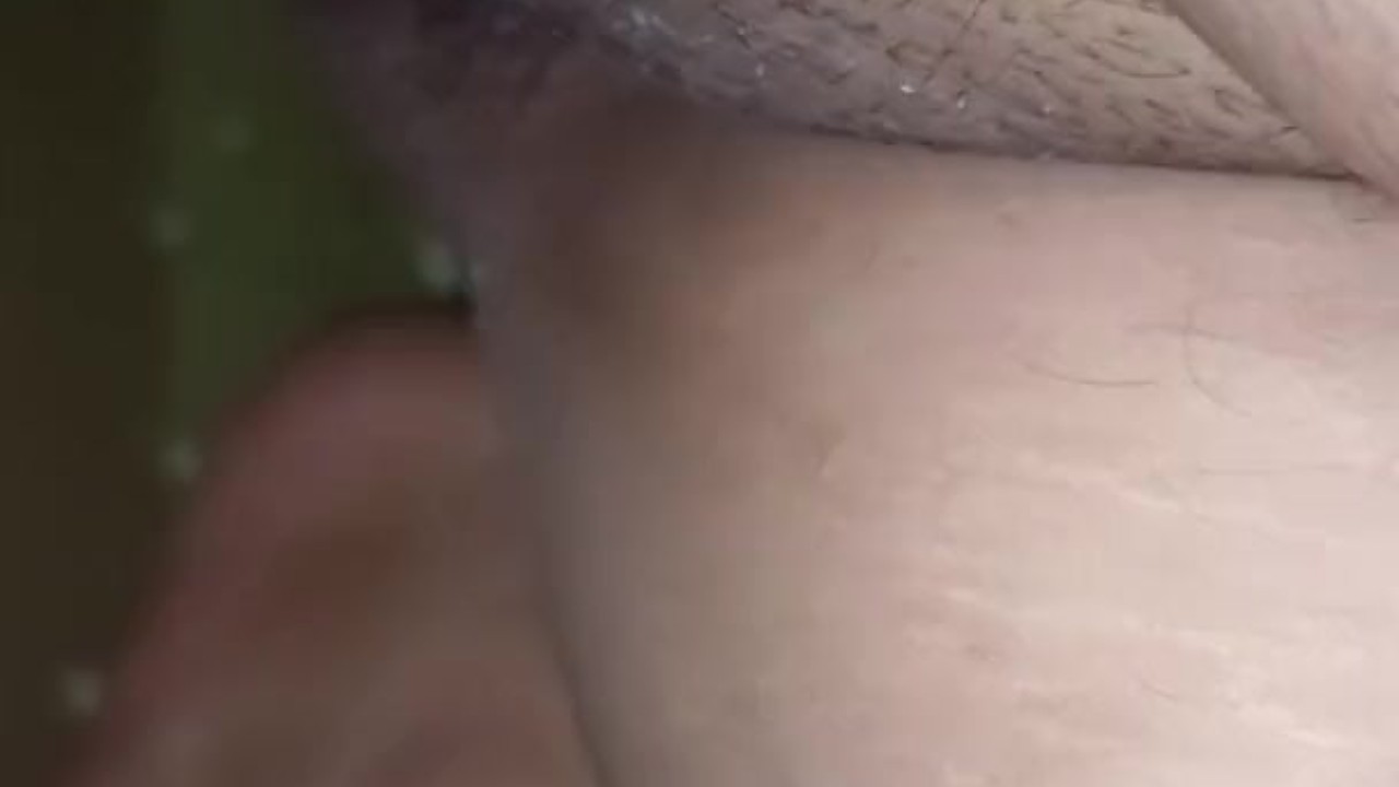Hot cum with hot piss coming out from her tight