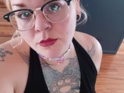 getting deep throated by horny, Red headed, BBW, cam girl. 1/16