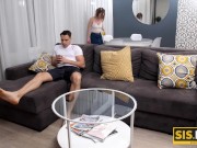 SISPORN. Crusher manages to stretch stepsister's smooth pussy with cock 2/16