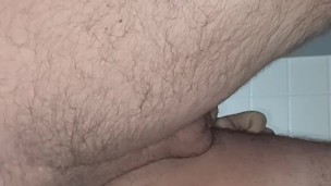 Sean pisses on then rides a pride cock