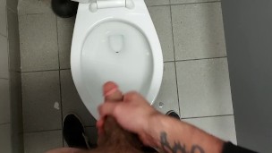 straight man quickly jerking off at work on lunch Tim's because i got horny