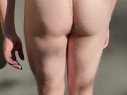 Naked wank outside 4/16