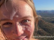 Girl gets caught by climbers while getting a dangerous facial 16/16