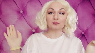 Latex Medical Gloves and Eating Ice Cream (Food Fetish) with Braces