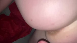 Amelia takes long cock in her ass and has orgasm