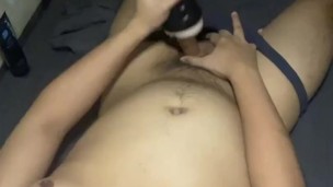 Nilabasan si Daddy sa sarap ng pag kantot sa fleshlight - Pinoy Jakol